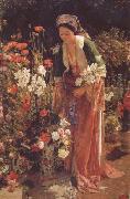 John Frederick Lewis In the Bey's Garden Asia Minor (mk32) oil painting
